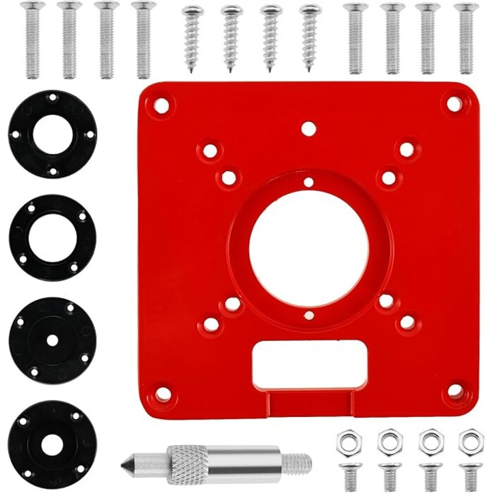 Placa insertie pentru masa de router, Aluminiu, multifunctionala, pentru gravura lemn