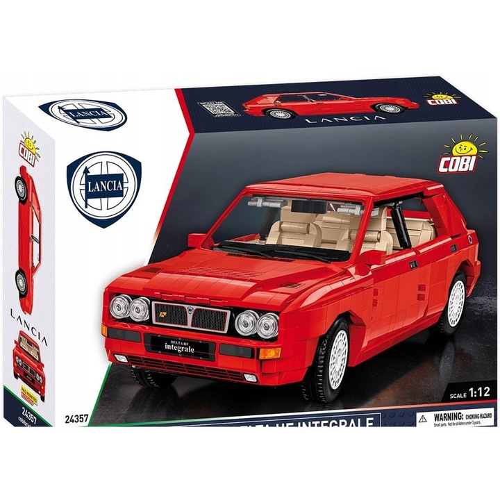 Blocuri de constructii, Cobi, Lancia Delta HF Integrale, 2068 bucati, varsta 3+