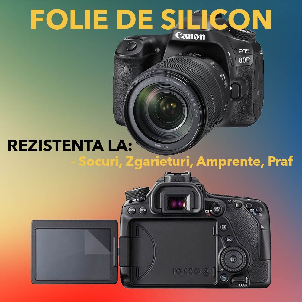 Set protectie compatibil cu Canon EOS 80D, COMANDO Focus Shield, 4