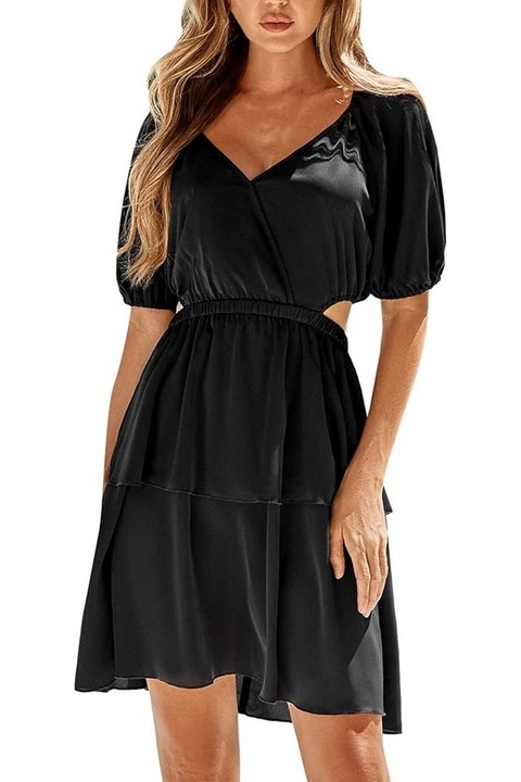 Rochie de vara, decupata in spate, negru, marimea S, BebreezChic