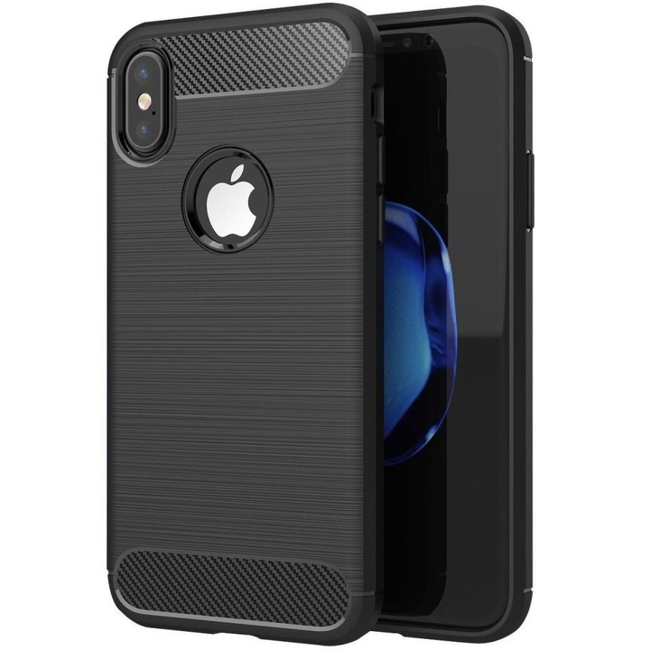 Husa pentru iPhone XS Max tpu carbon black