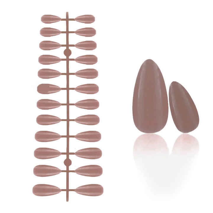 ORIGINAILS, 240 db-os műköröm készlet Mandula, akt