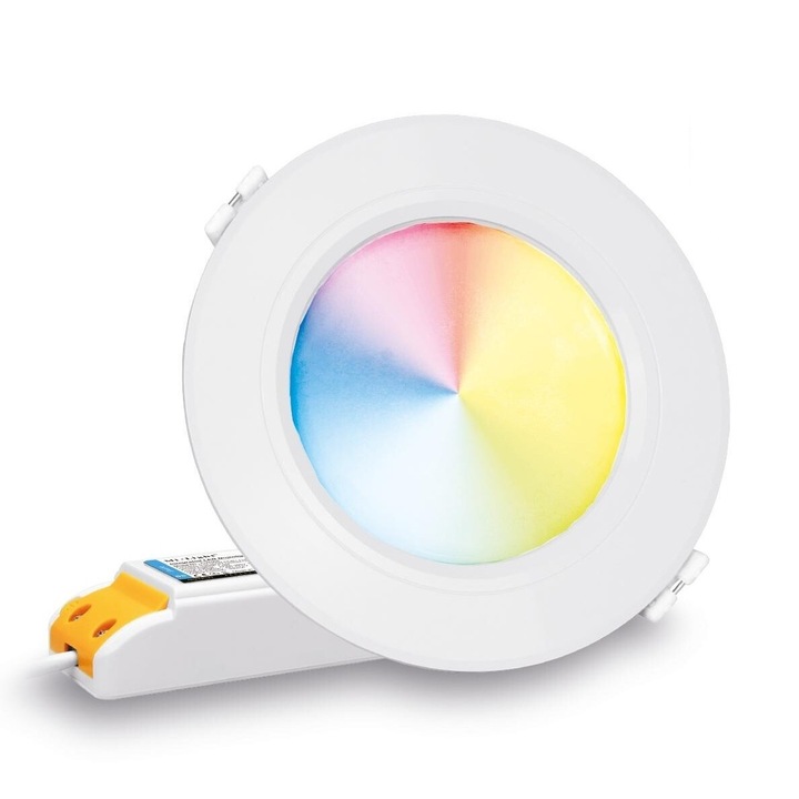 Spot LED Miboxer 6W RGB+CCT, 600lm, 2700K-6500K, multicolor, 118x38mm