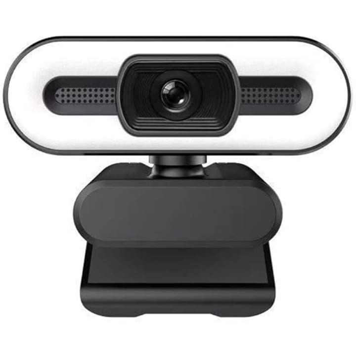 Camera Web, 2K Streaming, Autofocus Avansat, Microfon Incorporat, Lumina Reglabila, 2560x1440P, Negru