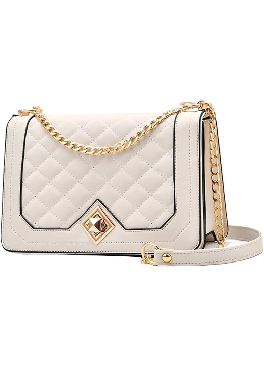 Női crossbody táska, fényes textúrájú modell, méretek