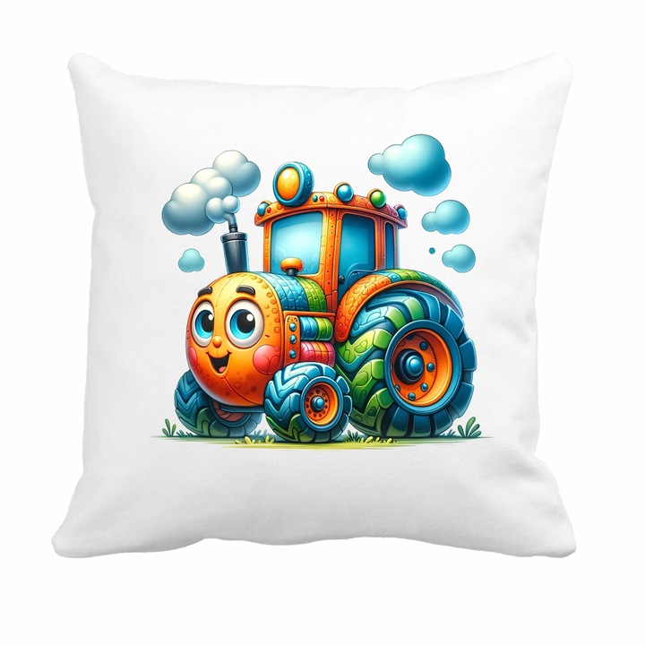 Perna copii, Cresa, Gradinita, Tractoras, 40×40 cm, PGR012
