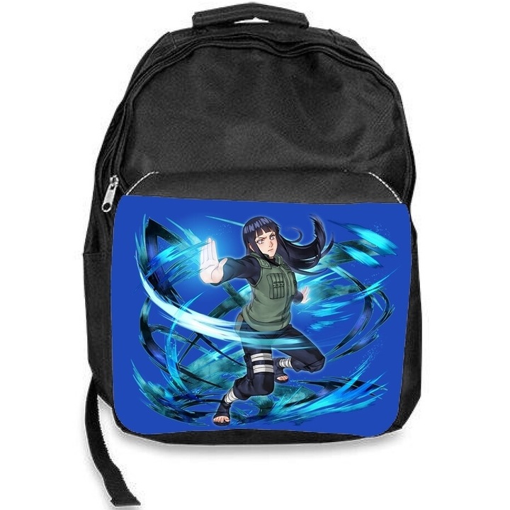 Ghiozdan scoala naruto shippuden hinata, negru, 30x45x17cm
