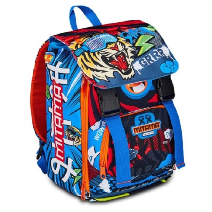 Ghiozdan Mitama, Extensibil, 4Zip, Wild Tiger, 40x28x18-25cm