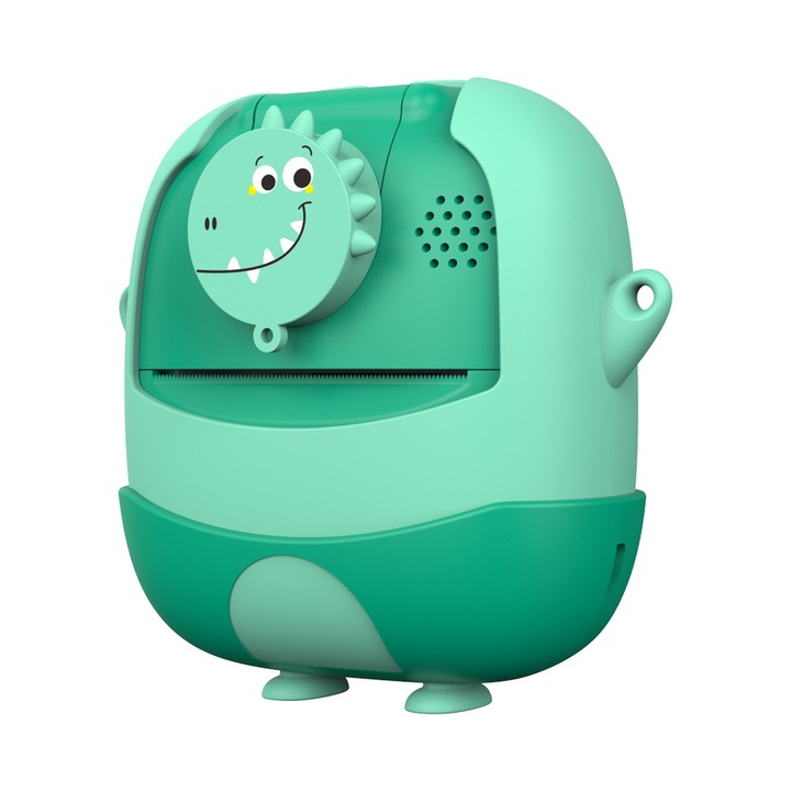 Camera pentru copii, 2400W Pixel, card de memorie 32G, baterie 1200mAh, rola de hartie de imprimare, obiectiv reversibil