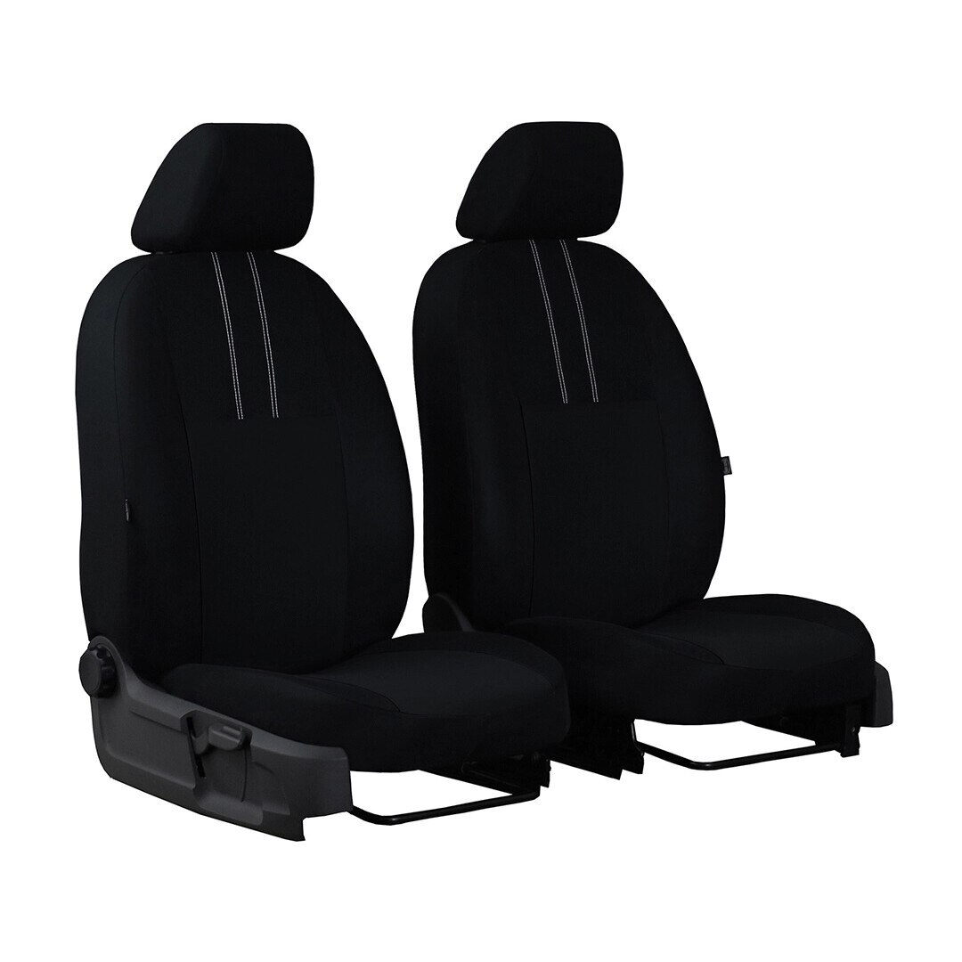 Set huse auto scaune fata, autoutilitare, Pok-Ter Economik, Negru