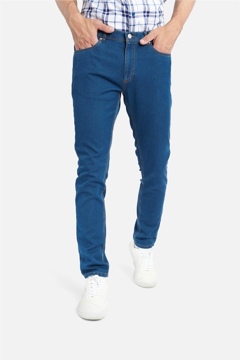 Pantaloni casual S-S-01, bleumarin, S INTL