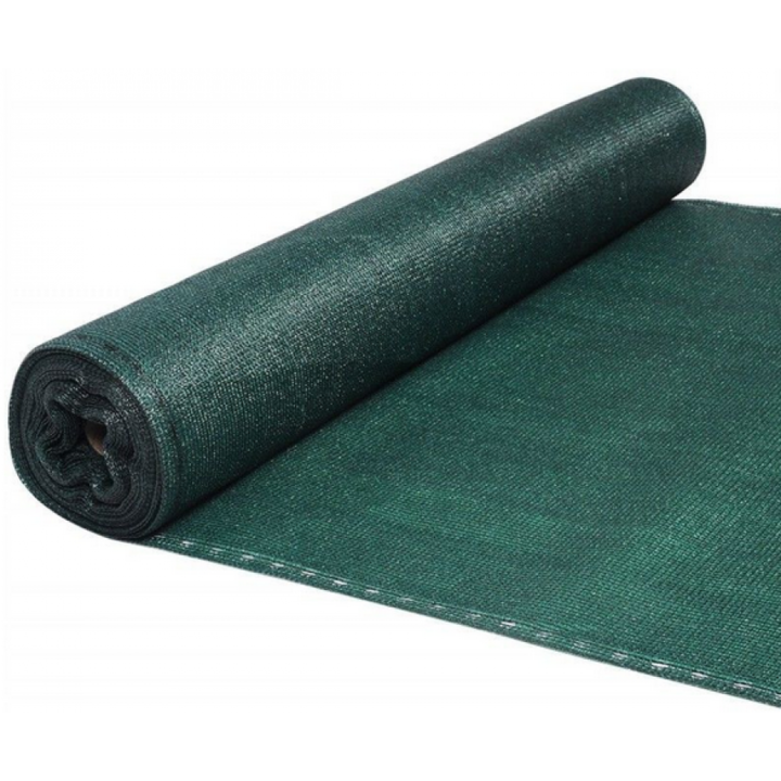 Plasa verde umbrire/antivant, HDPE, Filtru UV, Inaltime 2m, Lungime 10m, Grad de Umbrire 90 %, densitate 95gr/mp