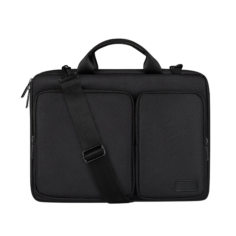 Geanta pentru laptop, impermeabila, robusta si durabila, 15.6inch, captuseala interioara ingrosata, deschidere laterala, protectie 360°, capacitate mare, compartimente multiple