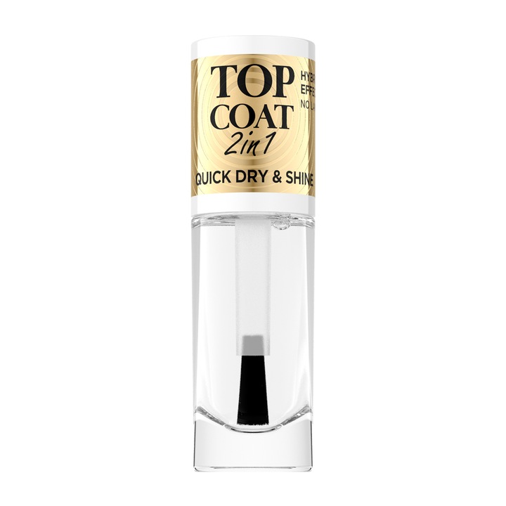 Lac de unghii 2 in 1 Eveline Top Coat, 8 ml