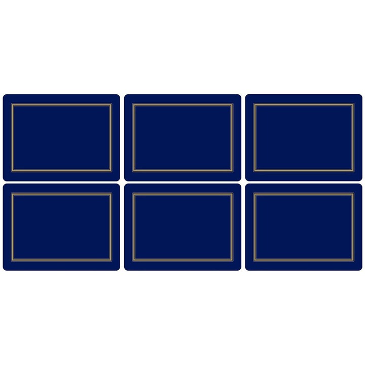Set 6 Suporturi farfurii Placemats Medium PIMPERNEL Classic Midnight 30.5 x 23cm