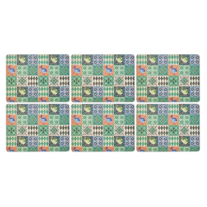 Set 6 Suporturi farfurii Placemats Medium PIMPERNEL Zanzibar Dodo 30.5 x 23cm
