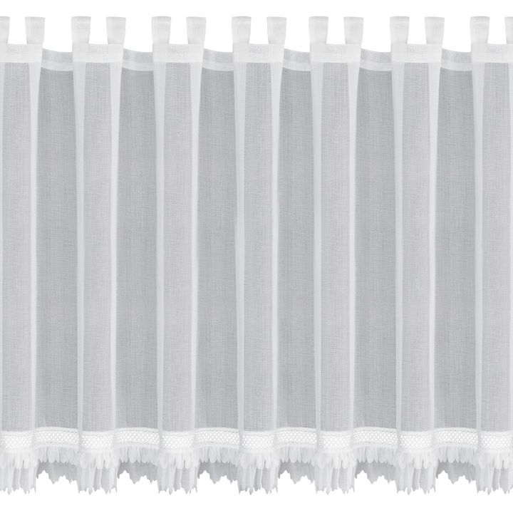 Завеса KATRIN 150 x 90 см с презрамки Eurofirany бяла