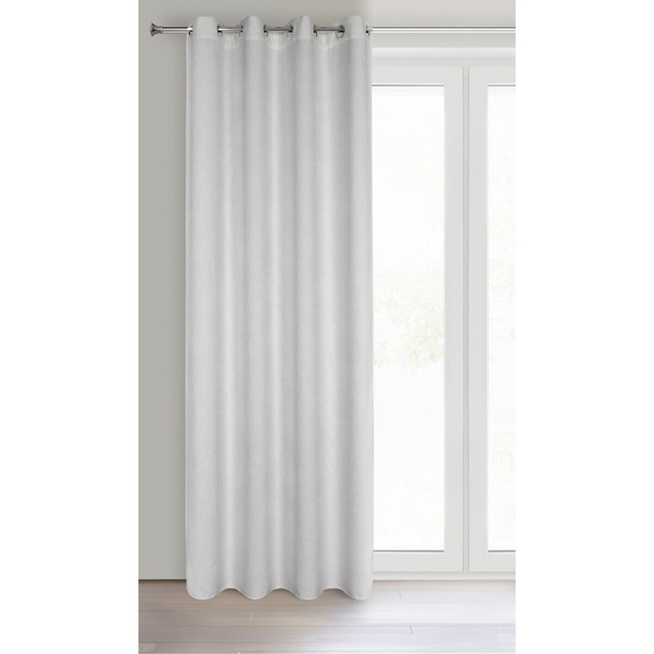 Завеса ALETA 135 х 250 см втулки Eurofirany сребро