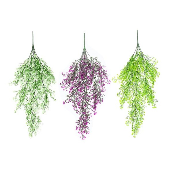 Dekoratív függő növény, művirág, függő növény dekoráció, valósághű megjelenés, díszítse otthonát, 80 cm - Ivyplant
