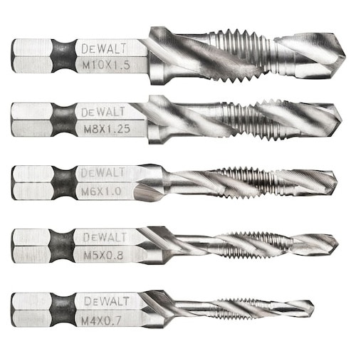 Set burghie si tarozi impact ready DeWALT DT50060, M4 M5 M6 M8 M10 Set burghie si tarozi impact ready DeWALT DT50060, M4 M5 M6 M8 M10
