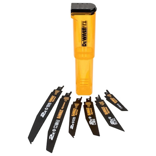 Set 6 panze fierastrau sabie DeWALT DT2440L, EXTREME, bi-metal, geometrie optimizata a dintilor pentru taiere rapida, continut crescut de cobalt pentru durata lunga de viata, acope