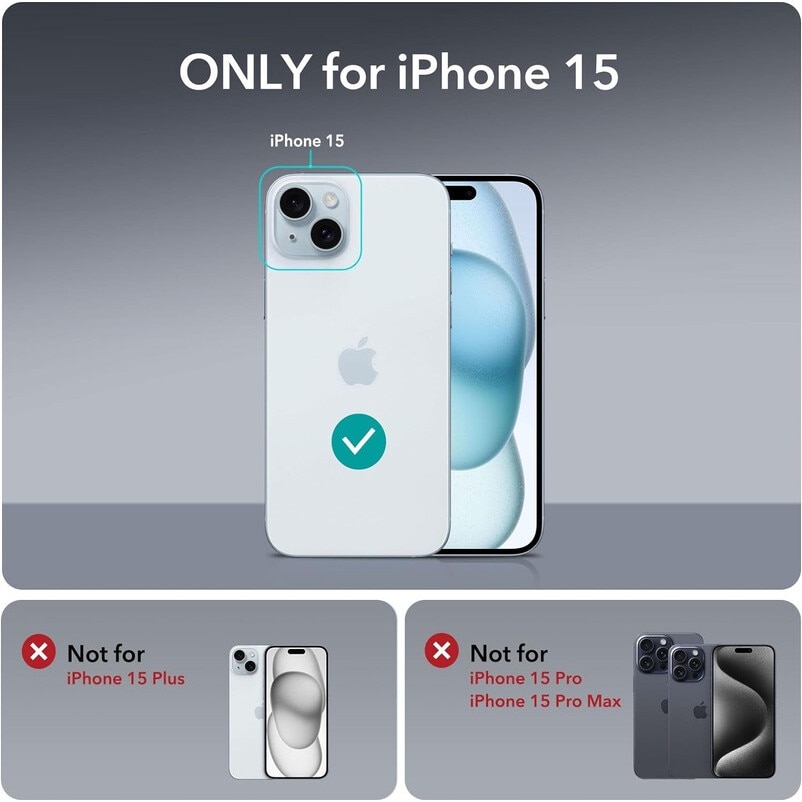 Husa compatibila cu iPhone 15, compatibila cu MagSafe, TPU Magnetic Case, Transparenta