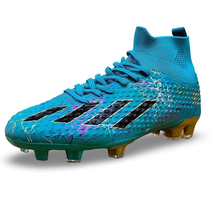 Ghete de fotbal Sky Wing, 9701 cu glezniera, crampoane 10, Verde