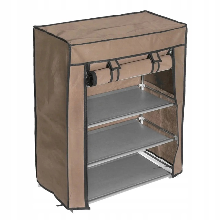 Textil cipősszekrény, 4 szintes