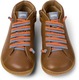 Camper, Pantofi sport mid-cut din piele Peu Cami 8497, Maro scortisoara, 37 EU