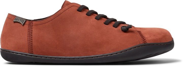 Camper, Pantofi de piele nabuc Peu Cami, Rosu