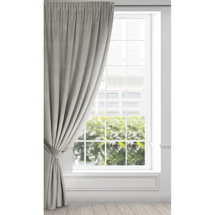 Függöny ANTARA 140 x 300 cm Eurofirany szalag hamuszürke
