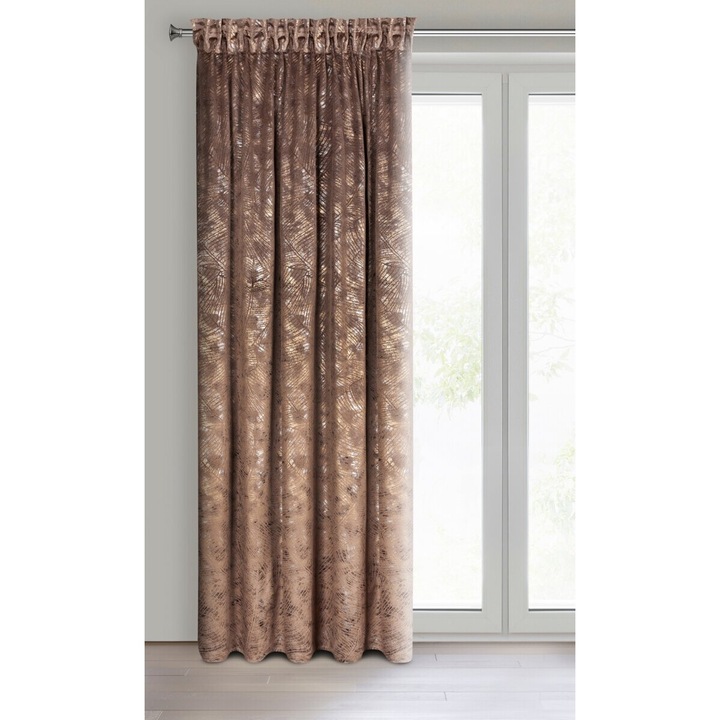 Függöny TULIA 135 x 270 cm csík Eurofirany barna