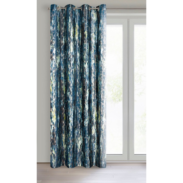 Függöny GRACE 140 x 250 cm átvezetés Eurofirany sötétkék