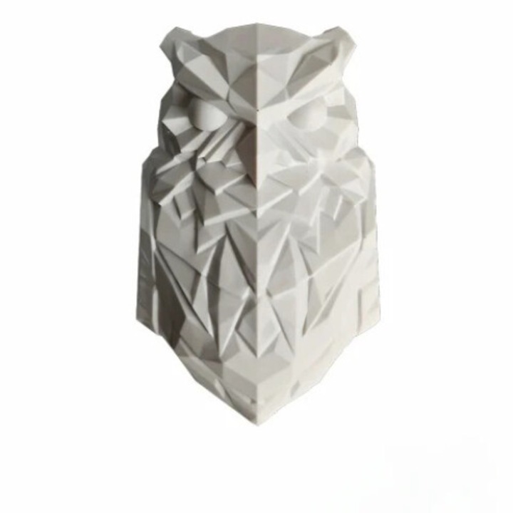 Aplica In forma de Bufnita, Lampa de perete Bufnita, Lumina de noapte cu baterii, Lumina ambientala, Interior-Exterior, Lumina de perete cu LED, Fara Fir, Decoratiunde de perete unica, Forma 3D, Usor de montat, Clasa energetica A+