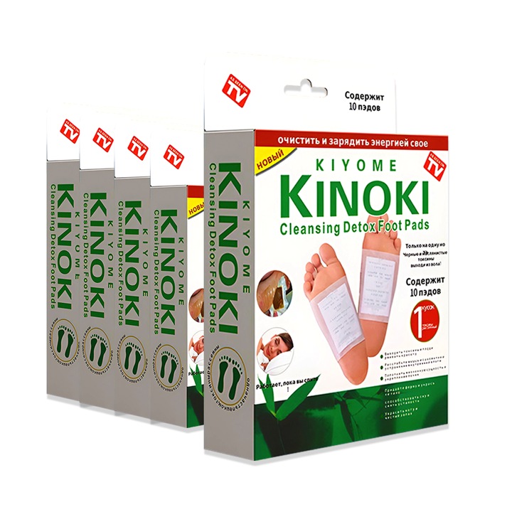 Комплект от 150 лепенки KINOKI Teno®, за детоксикация, естествени съставки, витамин С, подобряват съня, енергизират, почистват, лепило, бяло