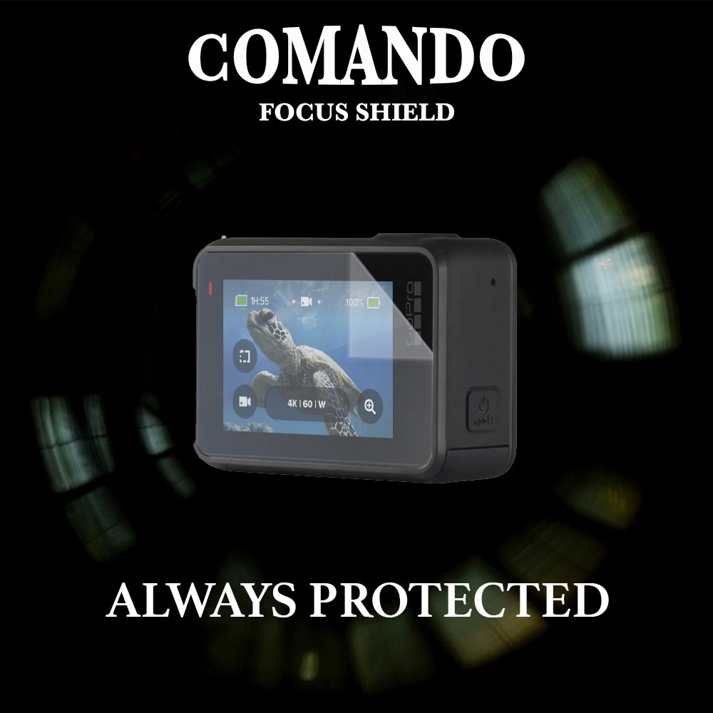 Set protectie compatibil cu GoPro Hero 7 Black, COMANDO Focus Shield, 2 ...