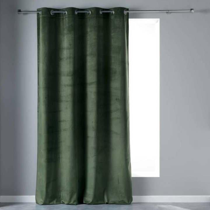 Függöny VELVETINE béléssel, 140 x 240 cm - khaki
