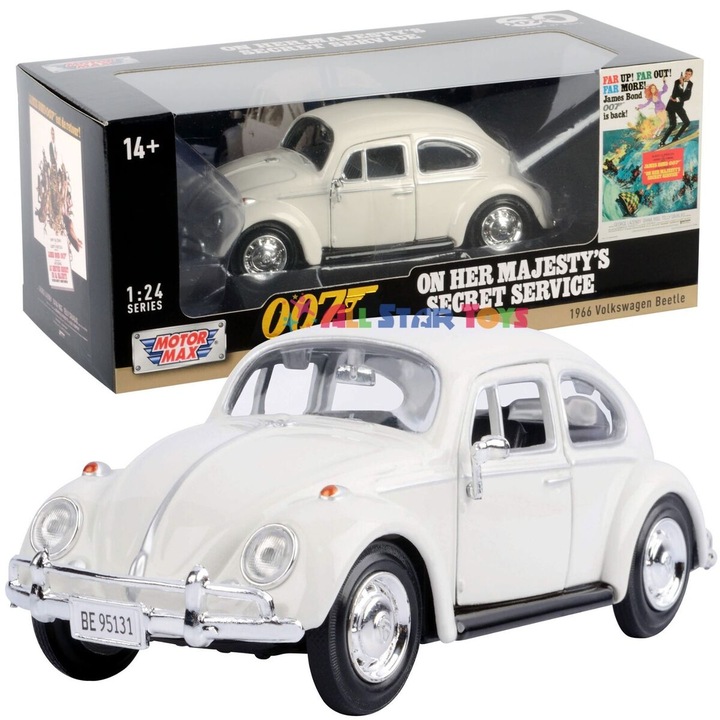Macheta Volkswagen Beetle 1966 James Bond Collection - 1/24 Motormax