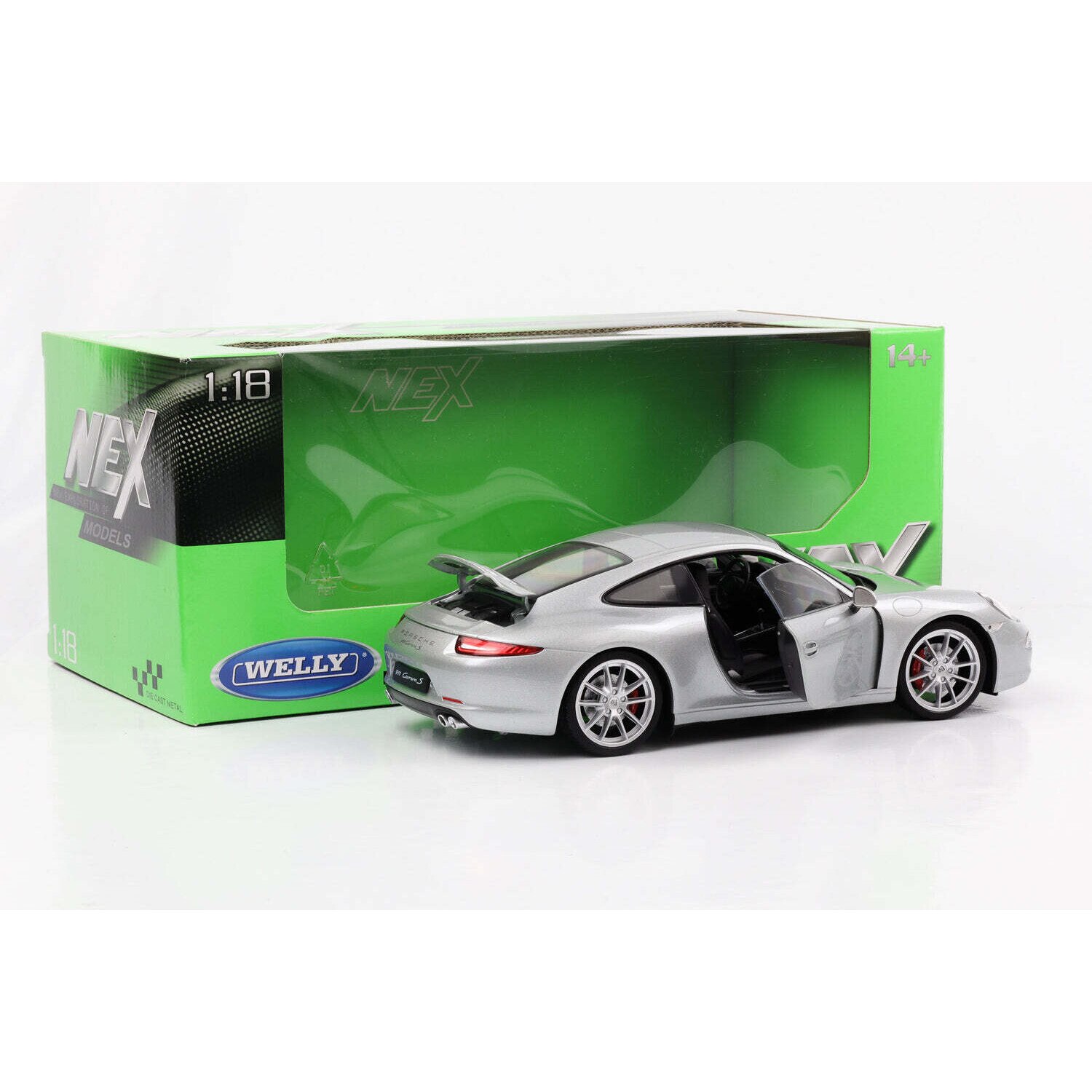Macheta auto Porsche Carerra S, 2012, 1:18, Welly Nex - eMAG.ro