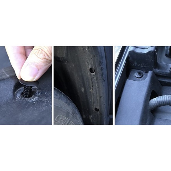 Комплект скоби и тегличи за кола, 620 WTO® универсални скоби, 16 вида, 18 размера, 4 ABS теглича, 1 инструмент за отстраняване на скоби, органайзерна кутия с дръжка