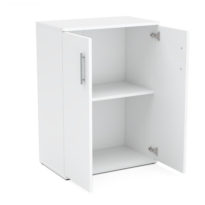 Скрин, Stiv-Meble, 2D, KOM2D_BMBM, 60x92x35 cm, 2 врати, ПДЧ, Бял