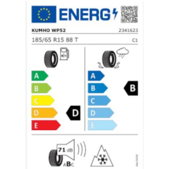 Anvelopa Iarna KUMHO WP52 185/65R15 88T