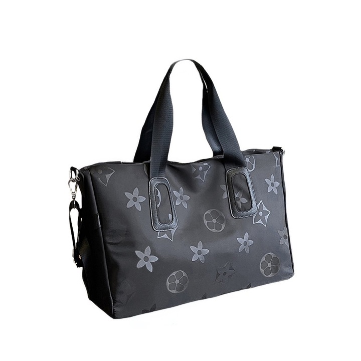 LEBLOU Premium Oxford bevásárlótáska, nagy elegáns és funkcionális stílus kényelmes fogantyúkkal és tágas rekeszekkel, 53x32x21 cm, ideális irodai, utazási és napi használatra