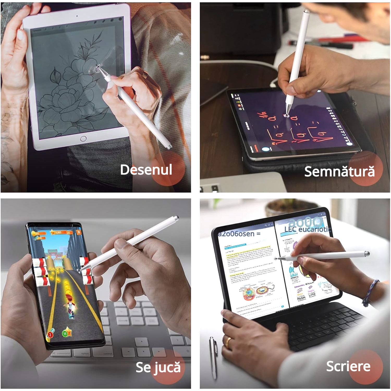 Husa Pentru iPad Mini 6 8.3 inchi (Model: A2567/A2568/A2569) Versiunea 2021, Cu Stilou Optic Universal (Nereincarcabil), Carcasa De Protectie Rezistenta La Soc, Rezistenta La Soc, Negru