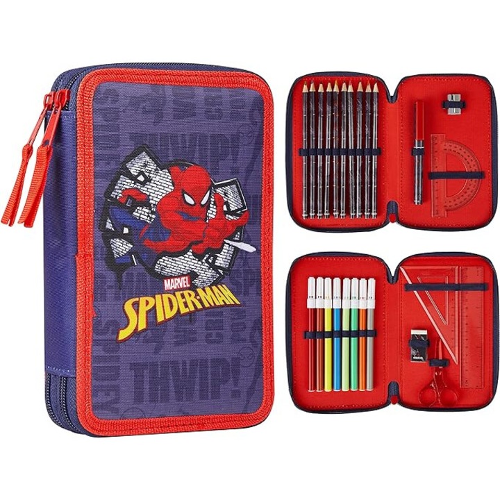 Spiderman gyerek tolltartó