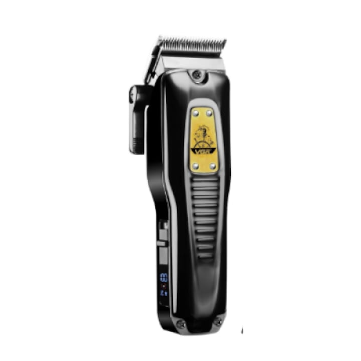 Aparat de tuns VGR Voiajer Professional Hair Clipper seria V-651, Editie noua, functie turbo, 200 minute de functionare, doar 3 ore la incarcat, display led, lama din ceramica