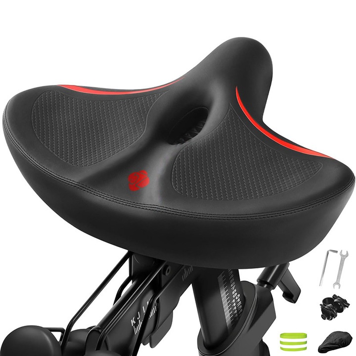 Sa pentru Bicicleta, Prixtal, Tip extra gros, absorbtia socurilor, porozitate, Anti-alunecare, burete cu elasticitate ridicata, Impermeabila, 27x26x10 cm, Se potriveste perfect in jurul soldurilor, Potrivit pentru calatorii lungi