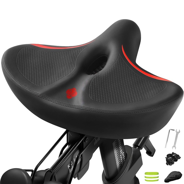 Sa pentru Bicicleta, Tip extra gros, absorbtia socurilor, porozitate, Anti-alunecare, burete cu elasticitate ridicata, Impermeabila, 27x26x10 cm, Se potriveste perfect in jurul soldurilor, Potrivit pentru calatorii lungi