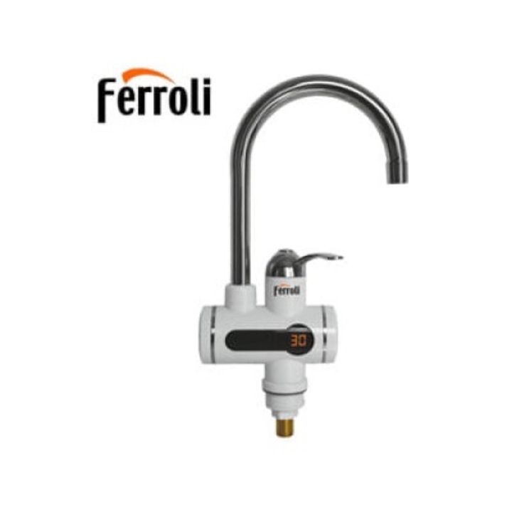 STORM elektromos átfolyós vízmelegítő 3kW termosztatikus keverővel