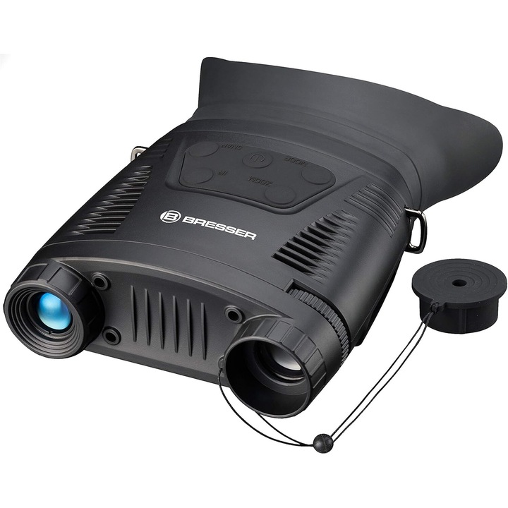 Дигитален ловен бинокъл Night Vision, професионален, 3.5x, 2x цифрово увеличение, функция за запис, слот за карта, с предпазен и транспортен калъф, черен